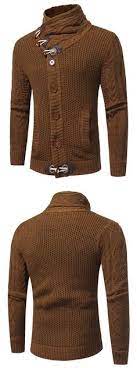 Cowl neck horn button single breasted cardigan. 26 Men S Cardigans Sweaters Ideas Mens Outfits Sweaters Men Sweater