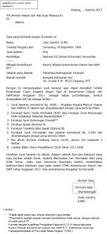 Surat pengantar yang dipakai dalam koneksi dengan. Contoh Surat Permohonan Lamaran Perangkat Desa Zona Surat Cute766