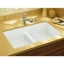 Most items ship in one business day. Kohler Deerfield K5838 7u Undermount Double Bowl Cast Iron Sink With Smart Divide K5838 7u Sinks Taps Sinks Icon Appliances