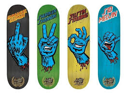 With its iconic artistic deck graphics, this company introduced in the skateboarding world. Santa Cruz Skateboard Deck Art Skateboard Design Skateboard Art Design