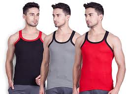 Lux Cozi Mens Cotton Vest Pack Of 3 Colors Print May Vary