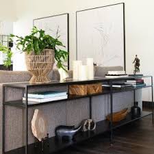Slim Console Tables In Natural Steel Modern Console Tables Modern Living Room Furniture Room Board In 2020 Sofa Table Decor Slim Console Table Modern Furniture Living Room