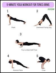 5 Minute Power Yoga Workout For Toned Arms Avocadu Power Yoga Workout Power Yoga Types Of Yoga