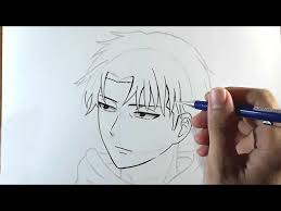 Jika menggambar menggunakan pensil dan kertas pastikan untuk membuat garis yang sangat tipis untuk bagian awal atau sketsa, hal ini karena gambarlah bagian mulut itu sedikit di atasnya. Cara Menggambar Anime Levi Ackerman Attack On Titan Shingeki No Kyojin Youtube