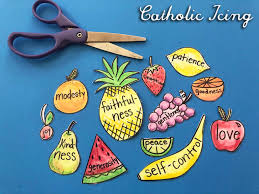 Catholic Fruits Of The Holy Spirit Printable For Kids 7 Craft Ideas Holy Spirit Craft Bible School Crafts Catholic Crafts