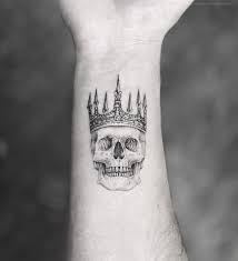 Crown tattoos for men, like all tattoos, have different meanings for different people. Skull With Crown Tattoo Small Novocom Top