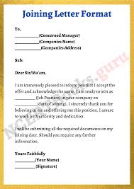 Many colleges, universities, and business schools request recommendation letters as part of t. Joining Letter Format Samples Tips Guidelines For Joining Letter Writing