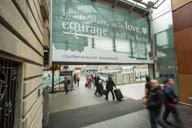 In Literature As In Love Courage Is Half The Battle Wise Wordsonthestreet From Walter Scott At Edinburgh Waverley The Only Station I Courage Words Wise