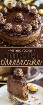 ferrero rocher nutella cheesecake kuchen und torten nutella kasekuchen backrezepte