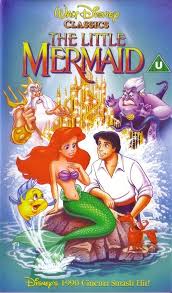 Vhs Cover Photo For The Disney Animated Film The Little Mermaid Walt Disney Movies The Little Mermaid Vhs Kid Movies