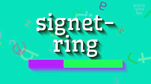 You'll be able to mark your mistakes quite easily. How To Say Signet Ring High Quality Voices Youtube