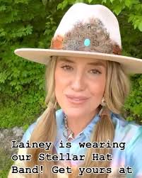 Lainey Wilson loves our Stellar hat band! Get yours at Bourbon Cowgirl! 🤠  #laineywilson #laineywilsonmusic #bourboncowgirl #westernstyle  #cowgirlstyle #cowgirlhat #cowboyhat