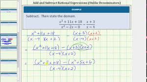 Multiply the expressions by a form of 1 that changes the denominators to the lcd. Operations On Rational Expressions Beginning Algebra