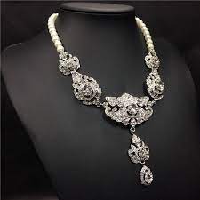 Copy Of The Nizam Of Hyderabad Necklace Of Great Britain Fashion Crystal Pearl Necklace For Women Luxury Brand Je Womens Necklaces Celebrity Necklace Necklace