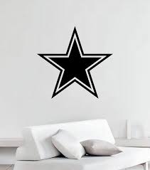 Dallas Cowboys Logo Wall Vinyl Decals American Football Logotype Vinyl Decals Vinyl Murals Stickers Removable De Vinyl Wall Decals Office Wall Decals Logo Wall