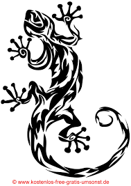 Tiere Tattoo Bild Eidechse Gecko Tattoomotive Tribal Art Schwarze Tattoobilder Tattoovorlagen Kostenlos Tier Tattoo Kunstproduktion Tattoo Vorlagen