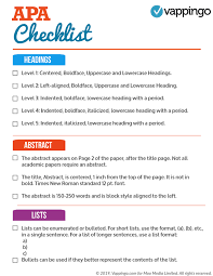 A Super Simple Apa Checklist Of Apa Rules For Dissertations And Essays Https Www Vappingo Com Writing Essays College Essay Writing Tips Essay Writing Help