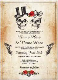 Skull Wedding Halloween Sugar Gothic Floral Invite Zazzle Com Halloween Themed Wedding Halloween Wedding Invitations Classy Halloween Wedding