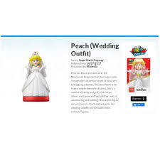 He's even wearing a veil and matching blue earrings, which is a. Peach Wedding Outfit Amiibo For Nintendo Switch Wii U 3ds Super Mario Odyssey Shopee Malaysia
