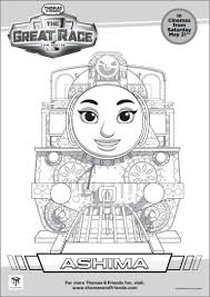 Thomas Friends The Great Race Colouring Pages In The Playroom Train Coloring Pages Birthday Coloring Pages Happy Birthday Coloring Pages
