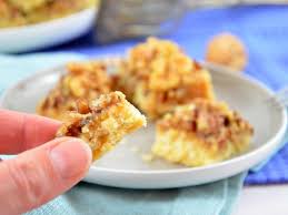 Nussschnitten Mit Pekannussen Und Oder Walnussen Ich Muss Backen Lebensmittel Essen Nuss Rezepte
