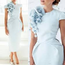 Light Blue Semi Formal Occasion Party Dress Evening Gowns Elegant Satin Evening Dresses Ankle Length Evening Dress