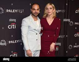 Michael Mando and Rhea Seehorn walking on the red carpet at PaleyFest LA  2022 - 