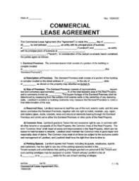 Commercial leases, such as shop leases, involve concerns that are different from those of residential leases. Free Rental Lease Agreement Forms Word Pdf Templates