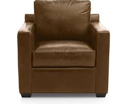 Shop Davis Big Leather Chair Davis Always Appears Ready For Company With Slim Track Arms And Self Welt Living Room Chairs Leather Chair With Ottoman Chair