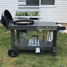 Grill Table For Weber Master Touch Charcoal Grill Weber Grill Table Grill Table Bbq Table