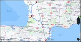 Click = shows location detail info double click = hide location. What Is The Drive Distance From Calais Aquitaine France To Barcelona Catalonia Spain Google Maps Mileage Driving Directions Flying Distance Fuel Cost Midpoint Route And Journey Times Mi Km