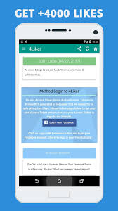 The old version of facebook 190.0.0.34.94 (124536017) apk is available. 4liker For Android Apk Download
