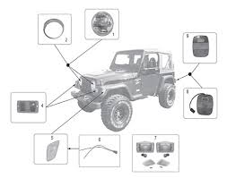 Plug in the corresponding connections. Lamps Wrangler Tj 97 06 Crown Automotive Sales Co