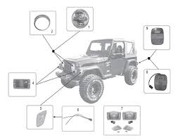 Light blue is 10ga fusible link to the battery side of the solenoid. Lamps Wrangler Tj 97 06 Crown Automotive Sales Co