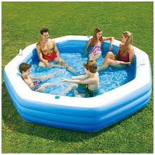 Summer Escapes 10 Octagonal Family Pool At Big Lots Inflatable Pool Inflatable Swimming Pool Family Pool