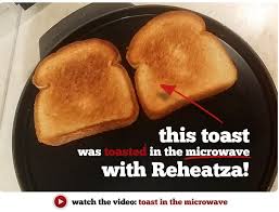 Who Knew You Could Make Toast In The Microwave The Reheatza Microwave Pizza Pan Is Great For The Home Office And Dorm Pre Microwave Pizza Pan Pizza Food