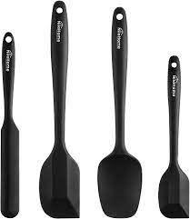 Maybe you would like to learn more about one of these? Amazon Com Nilehome Silicone Spatula Set High Heat Resistant Premium Bpa Free One Piece Seamless Design Non Stick Rubber With 18 8 Stainless Steel Core Cooking Baking Utensil Set Of 4 Black Home Kitchen