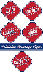 Receive your free july 4 th template to get your free, printable july 4th signage template, all you have to do is go to our special 4 th of july template page on the signs.com website. 4th Of July Beverage Signs 7 More Free 4th Of July Printables Whipperberry