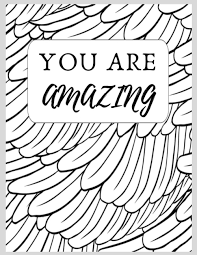Coloring pages are no longer just for children. You Are Amazing Coloring Book For Adult With Motivational Words Clrb David 9798556337961 Amazon Com Books