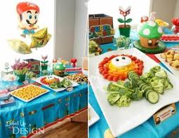 Some of the super mario cake ideas include edible cake images, a super mario cake pan, fondant decopac super mario mario kart decoset cake decoration. 21 Super Mario Brothers Party Ideas And Supplies Spaceships And Laser Beams