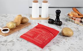 Baking your potatoes in a cloth bag will ensure that your potatoes come out perfect. Amazon Com Mylifeunit Microwave Potato Bag Baked Potato Microwave Baking Bag Red Kitchen Dining