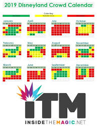Disneyland Crowd Calendar 2019 When Should You Visit The