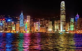 Hong Kong China Most Beautiful Cities City Lights At Night Hong Kong Night