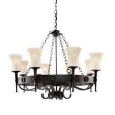 Kronleuchter Cartwheel 8 Flg Braunschwarz Mit Scavogläser
