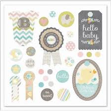 Simple Stories 27 Brads Hello Baby Tanjas Scrapbook Ecke