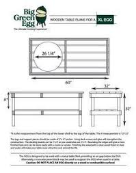 Large Big Green Egg Table Dimensions Big Green Egg Table Green Egg Grill Big Green Egg Grill