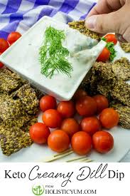 Learn to make the easiest sour cream dill dip ever! Easy Keto Creamy Dill Dip Holistic Yum