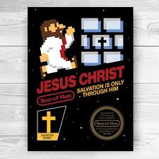 Jesus Christ Nintendo Super Mario Bros Christian Poster Christian Posters Jesus Christ The Son Of Man