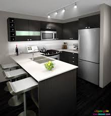 ديكور مطابخ هادية جديدة باللون الرمادي وعصرية احدث الموديلات 2015 و 2016