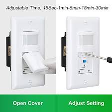 A motion sensor light control switch turns on the light in an area once it senses motion. Ecoeler Motion Sensor Light Switch Occupancy Vacancy Model Motion Activated Wall Switch Neutral Wire Required Single Pole For Indoor Wall Plate Included Ul Listed Fcc Approval Pricepulse